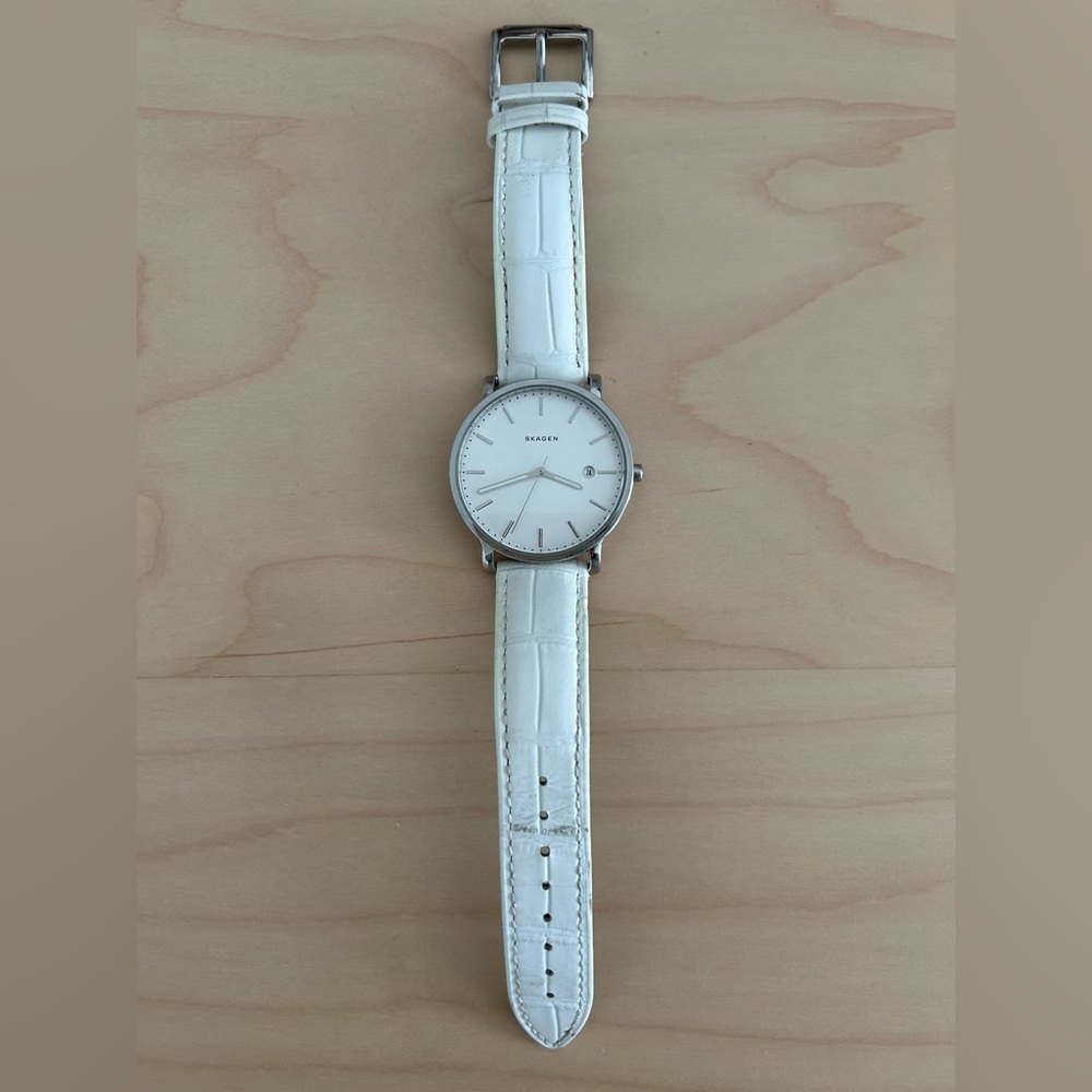 Skagen Women's Silver and White Watch